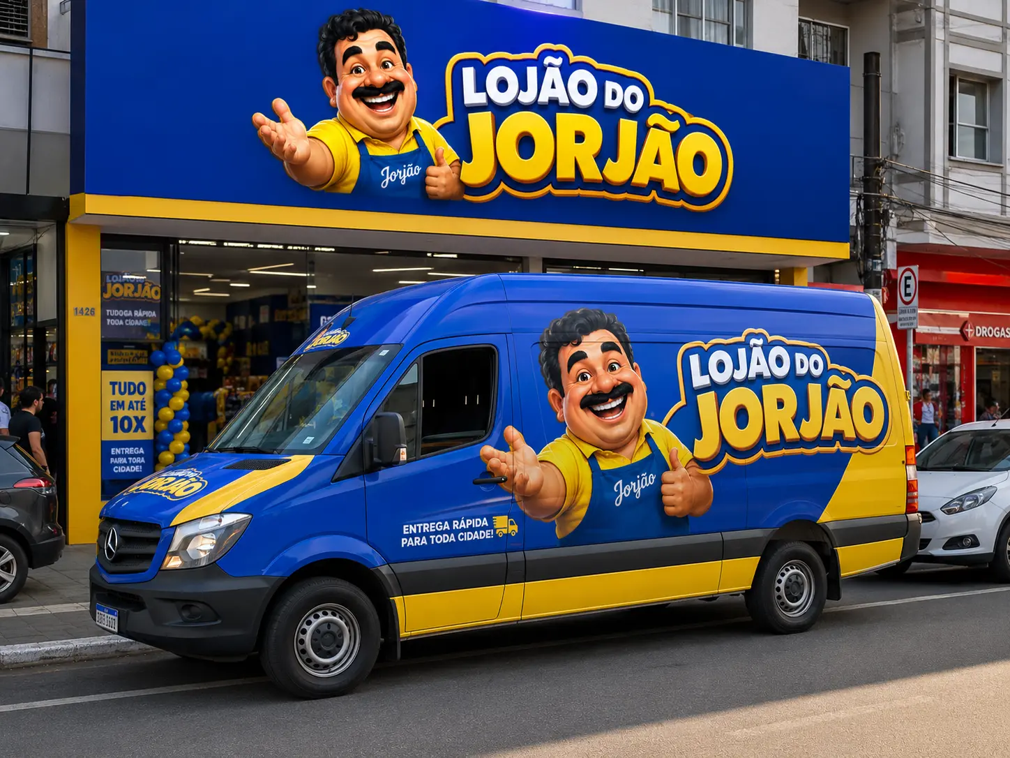 Van de entregas Lojão do Jorjão
